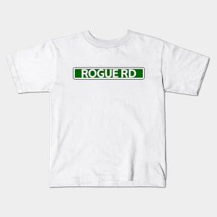 Rogue Rd Street Sign Kids T-Shirt